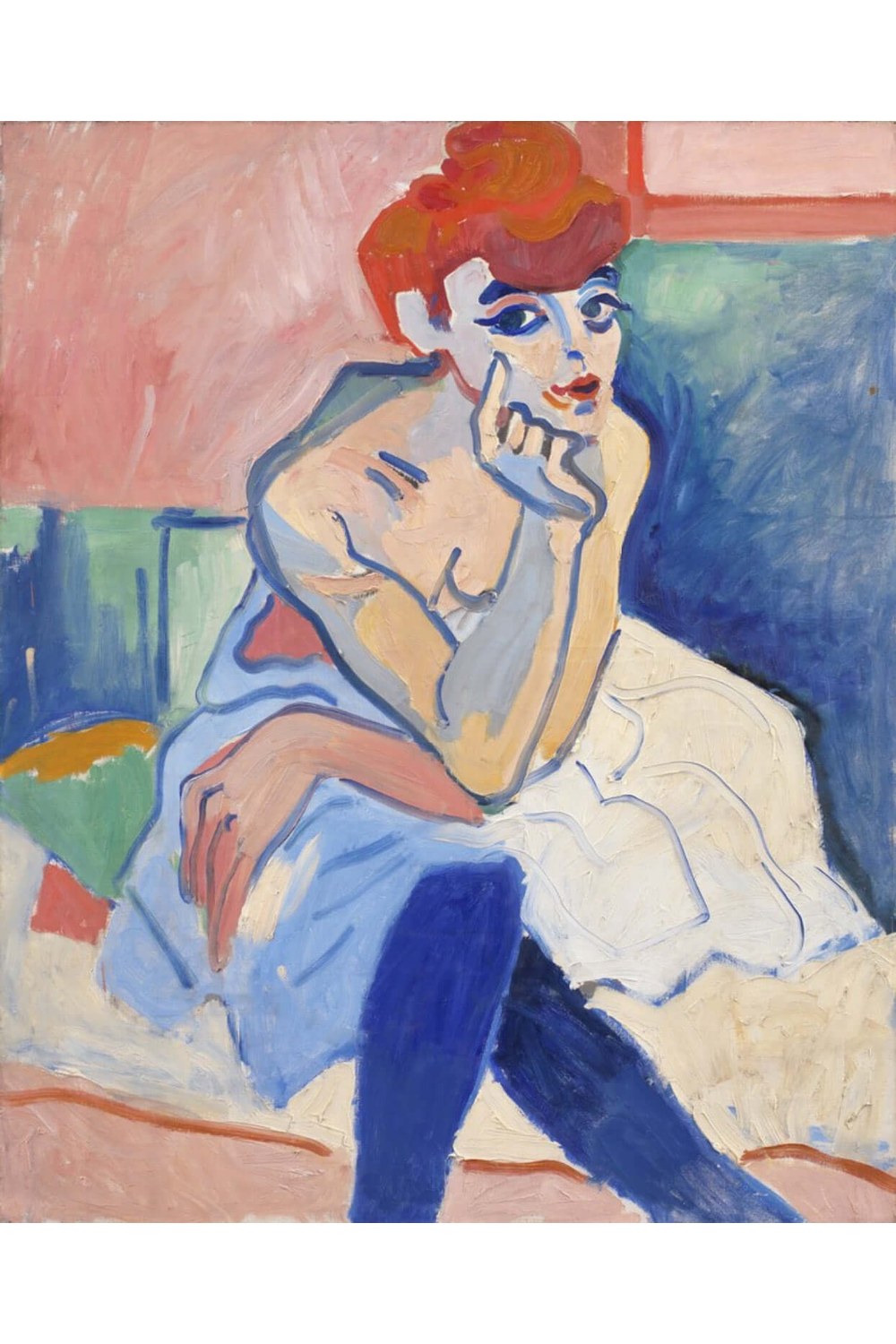 André Derain - Gömlekli Kadın - 1