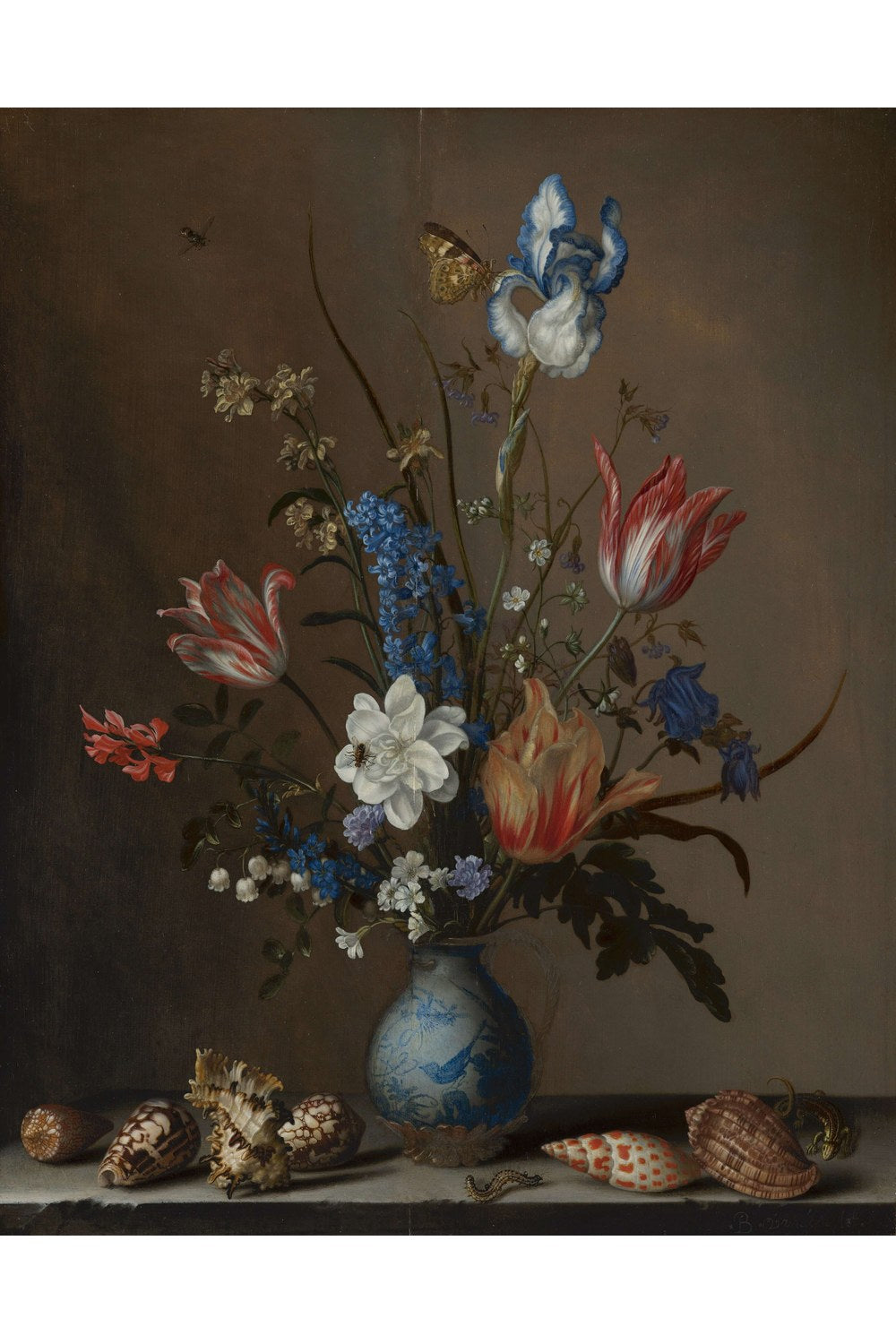 Balthasar Van Der Ast - Wan-Li Vazosunda Çiçekler Ve Deniz Kabukları - 1