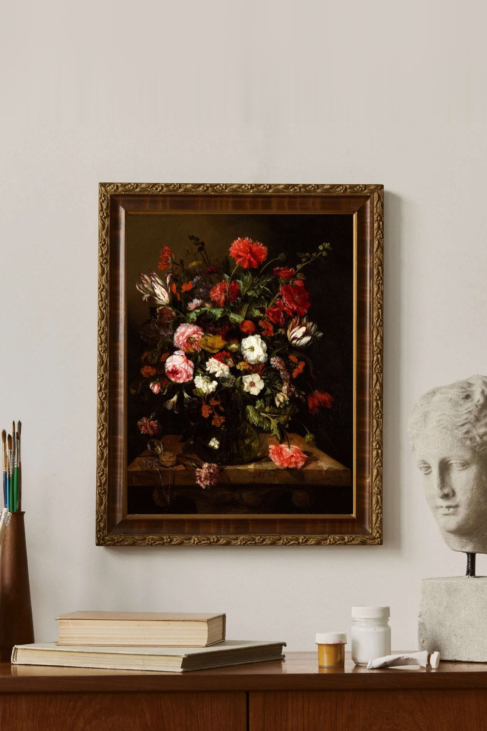 Abraham Van Beijeren - Saatli Çiçek Natürmortu - 2