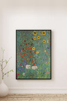 Gustav Klimt - Ayçiçekli Kır Evi Bahçesi - 0