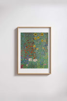 Gustav Klimt - Ayçiçekli Kır Evi Bahçesi - 3