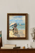 Claude Monet - Trouville Plajı'nda Oturan Camille - 3