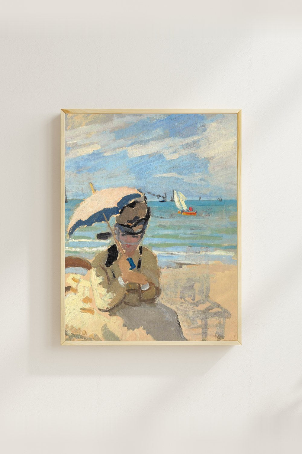 Claude Monet - Trouville Plajı'nda Oturan Camille - 4