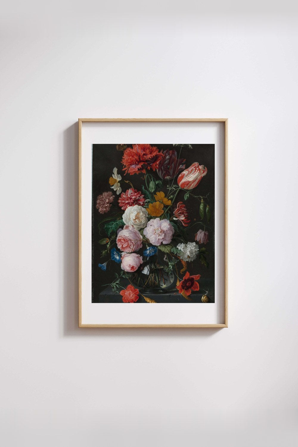 Jan Davidsz. De Heem - Cam Vazoda Çiçekler - 2