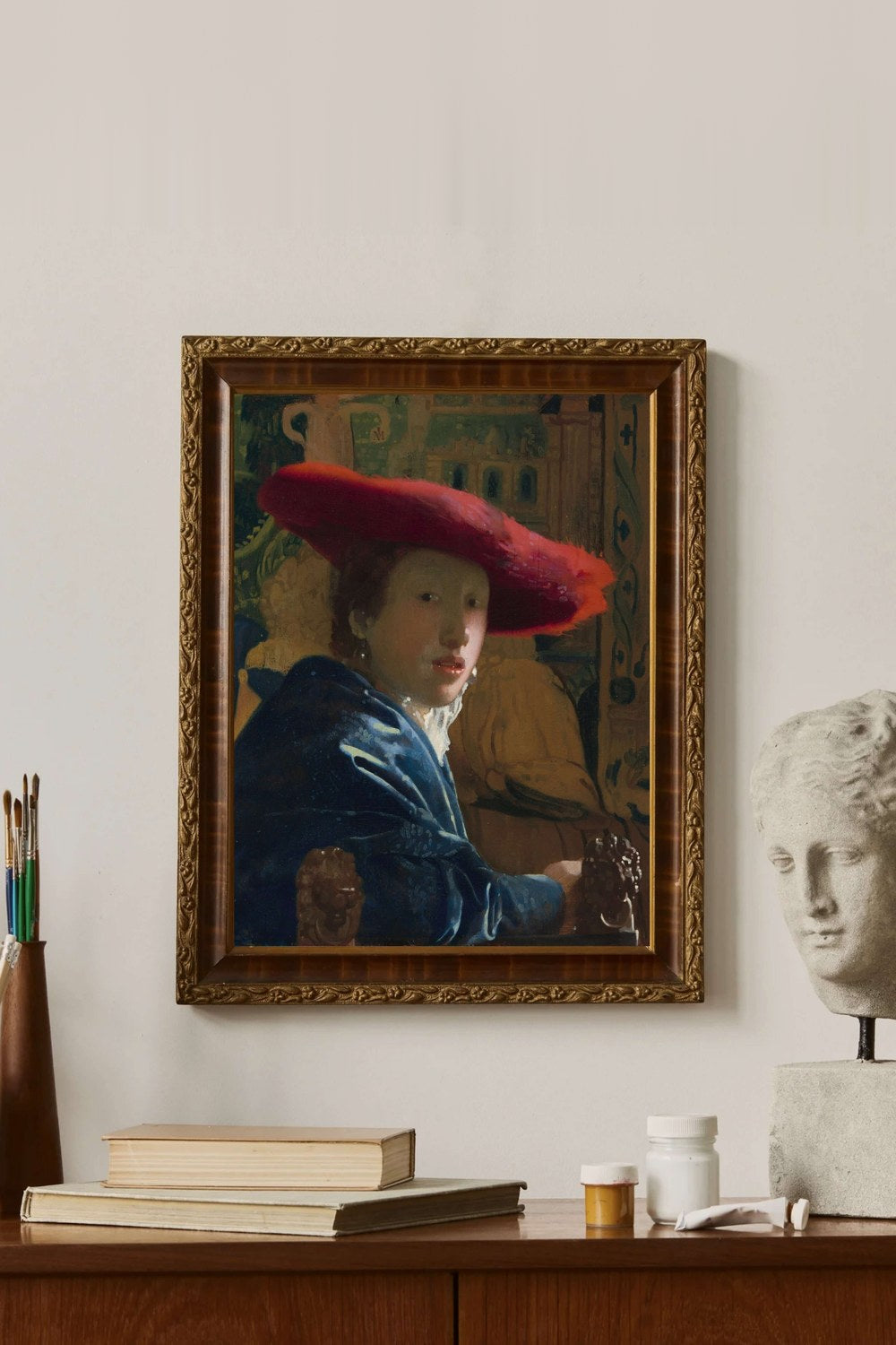 Johannes Vermeer - Kırmızı Şapkalı Kız - 2