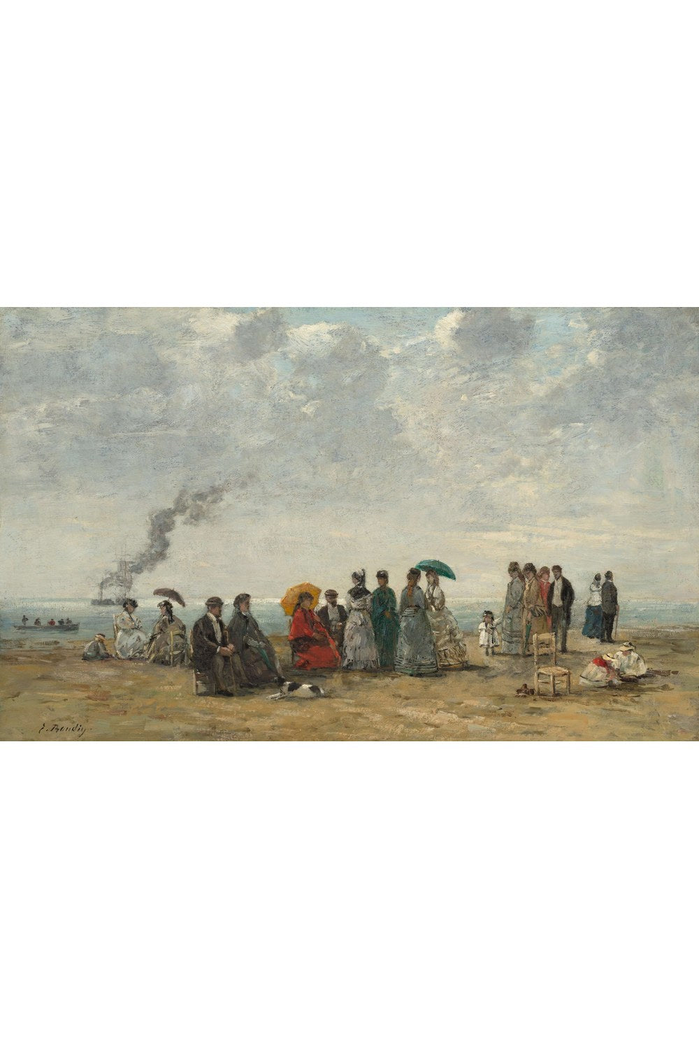Eugène Boudin - Sahilde Figürler - 1