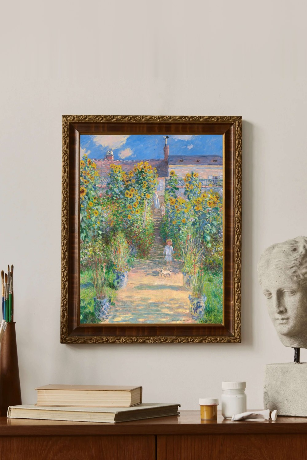 Claude Monet - Vétheuil’De Sanatçının Bahçesi - 2