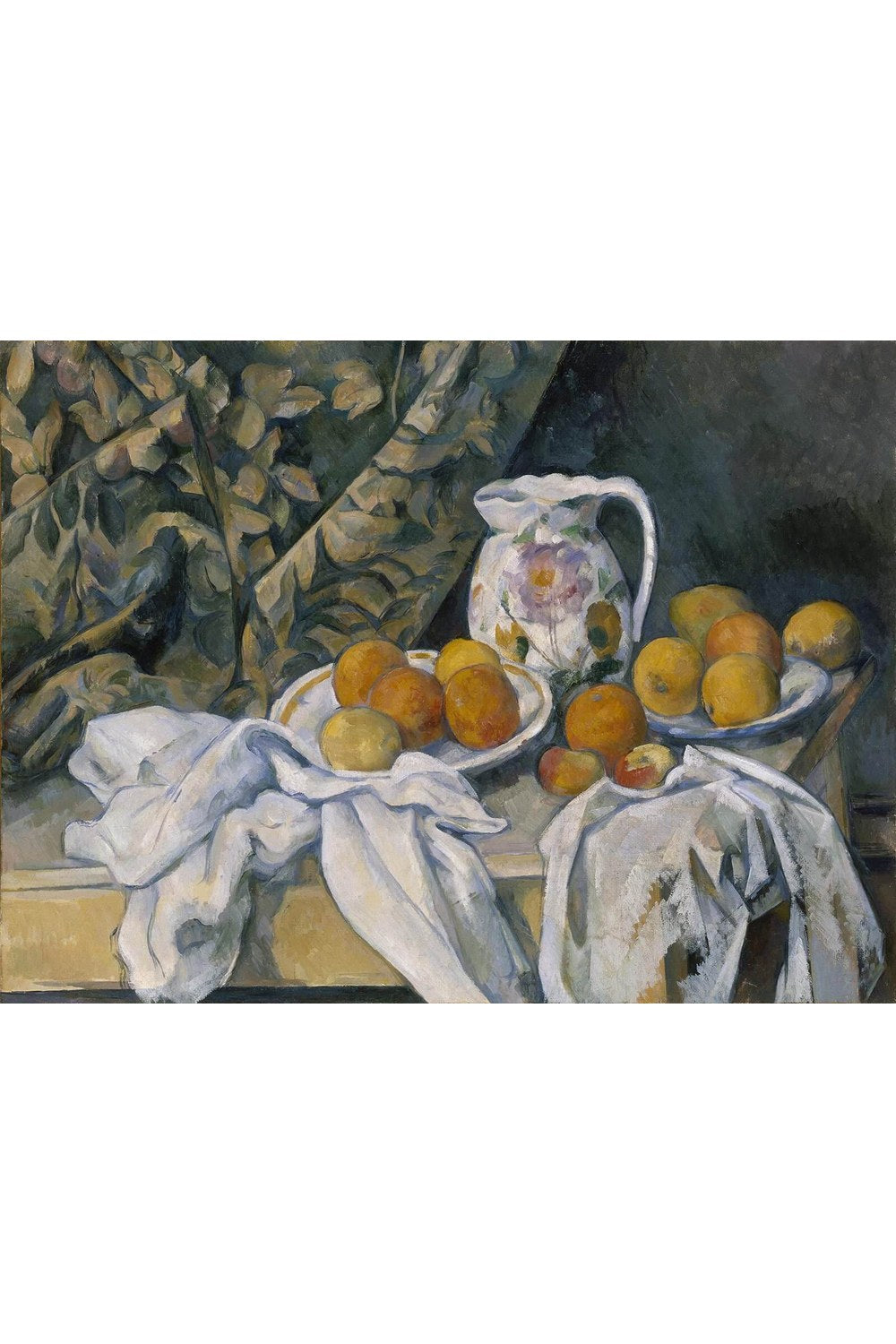 Paul Cézanne - Perdeli Natürmort - 1