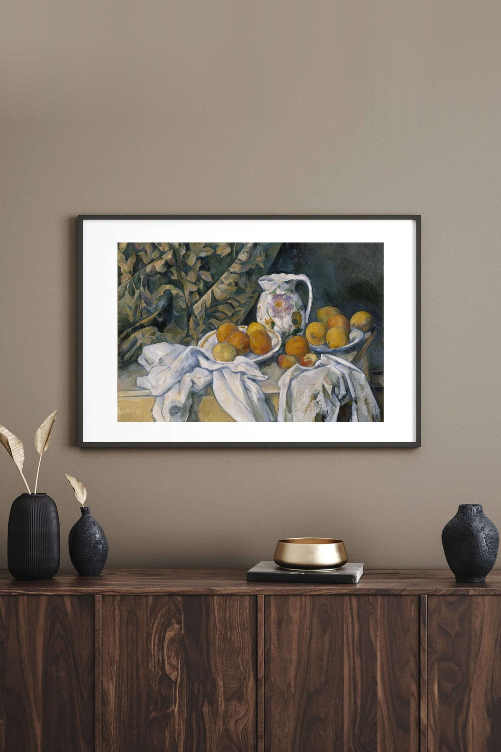 Paul Cézanne - Perdeli Natürmort - 2
