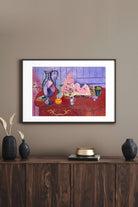 Henri Matisse - Pembe Heykel Ve Kırmızı Şifonyer Üzerinde Sürahi - 3