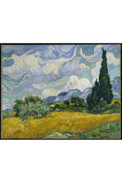 Vincent Van Gogh - Selvi Ağaçlı Buğday Tarlası - 1
