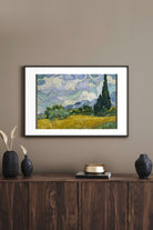 Vincent Van Gogh - Selvi Ağaçlı Buğday Tarlası - 3