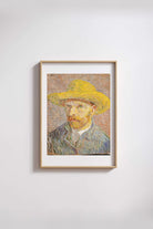 Vincent Van Gogh - Hasır Şapkalı Otoportre - 3