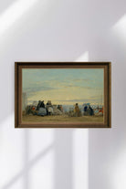 Eugène Boudin - Sahilde Günbatımı - 0