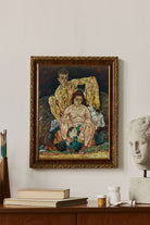 Egon Schiele - Çömelmiş İnsan Çifti Aile - 2