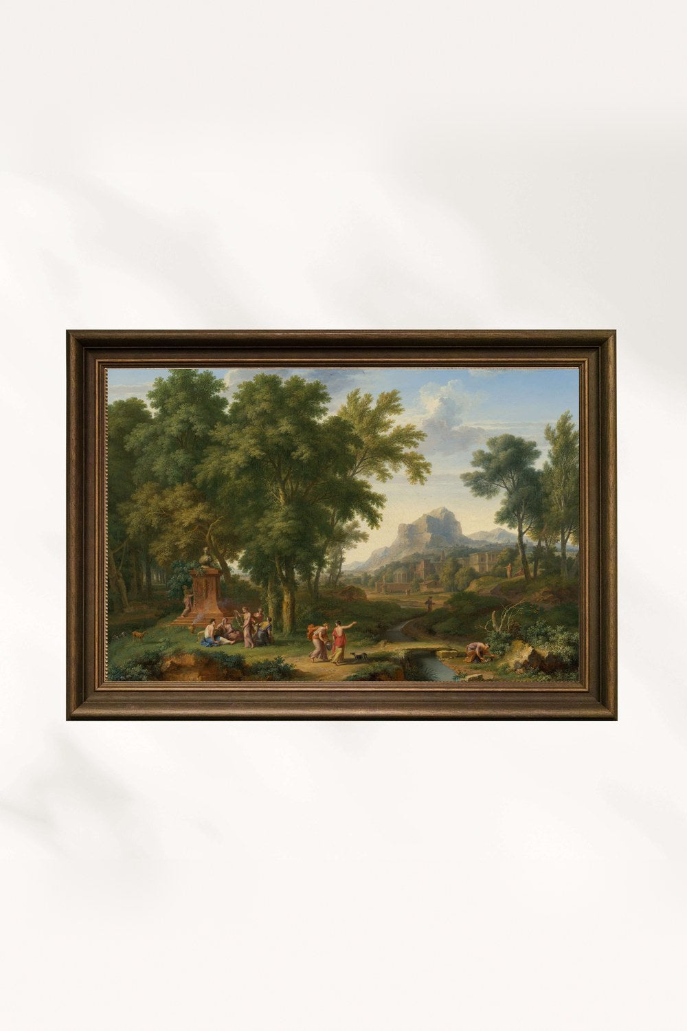Jan Van Huysum - Flora Büstüyle Arkadya Manzarası - 0