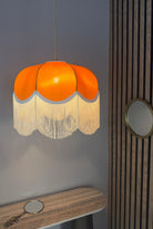 Diana Saten Kumaş Avize Orange - 3