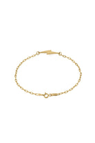 Şimşek Detaylı Bileklik, Gold - 1