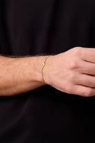 Şimşek Detaylı Bileklik, Gold - 2