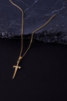Kılıç Formlu Kolye, Gold - 3