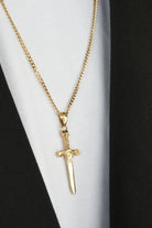 Kılıç Formlu Kolye, Gold - 4
