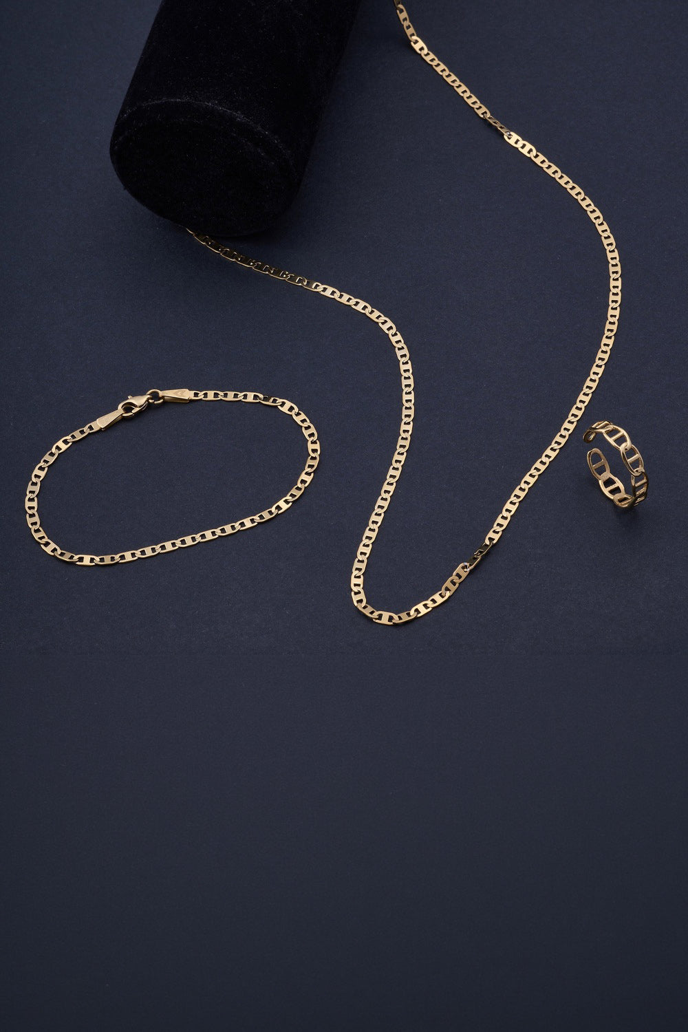 Bar Detaylı Ayarlanabilir Yüzük, Gold - 3