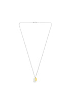 Plaka Detaylı Kolye, Gold - Gümüş - 1