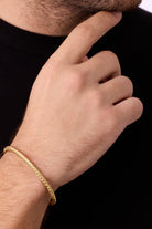 Hasır Örgü Bileklik, Gold - 2