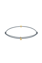 Ayarlanabilir İp Bileklik, Gri - Gold - 1