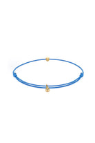 Ayarlanabilir İp Bileklik, Mavi - Gold - 1