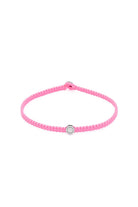 Sekizgen Detaylı Makrome Bileklik, Pembe - Gümüş - 0