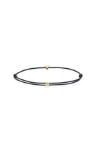 Burç Sembollü Ayarlanabilir Bileklik, Siyah - Gold - 8