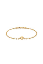 Rakam Detaylı Zincir Bileklik, Gold - 9