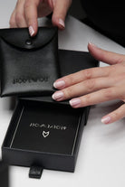 Mineli Sekizgen Plaka Makrome Bileklik, Siyah - Gümüş - 3
