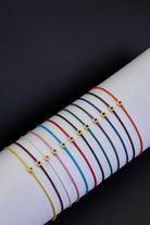 Sekizgen Detaylı Ayarlanabilir Bileklik, Pembe - Gold - 2