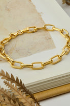 Rivet Zincir Bileklik, Gold - 3