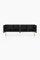 Ako Ahşap Konsol 180 Cm - Fırçalanmış Metal Ve Desenli Kaplama - 3