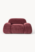 Wolke Teddy Bouclé Lounge Koltuğu, Bordeaux - 2