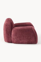 Wolke Teddy Bouclé Lounge Koltuğu, Bordeaux - 3