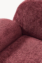 Wolke Teddy Bouclé Lounge Koltuğu, Bordeaux - 6