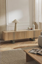 Ross Modern Ahşap Tv Ünitesi 180 Cm, Doğal Meşe - 1