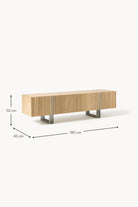 Ross Modern Ahşap Tv Ünitesi 180 Cm, Doğal Meşe - 2