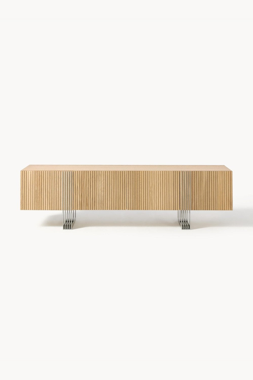Ross Modern Ahşap Tv Ünitesi 180 Cm, Doğal Meşe - 4