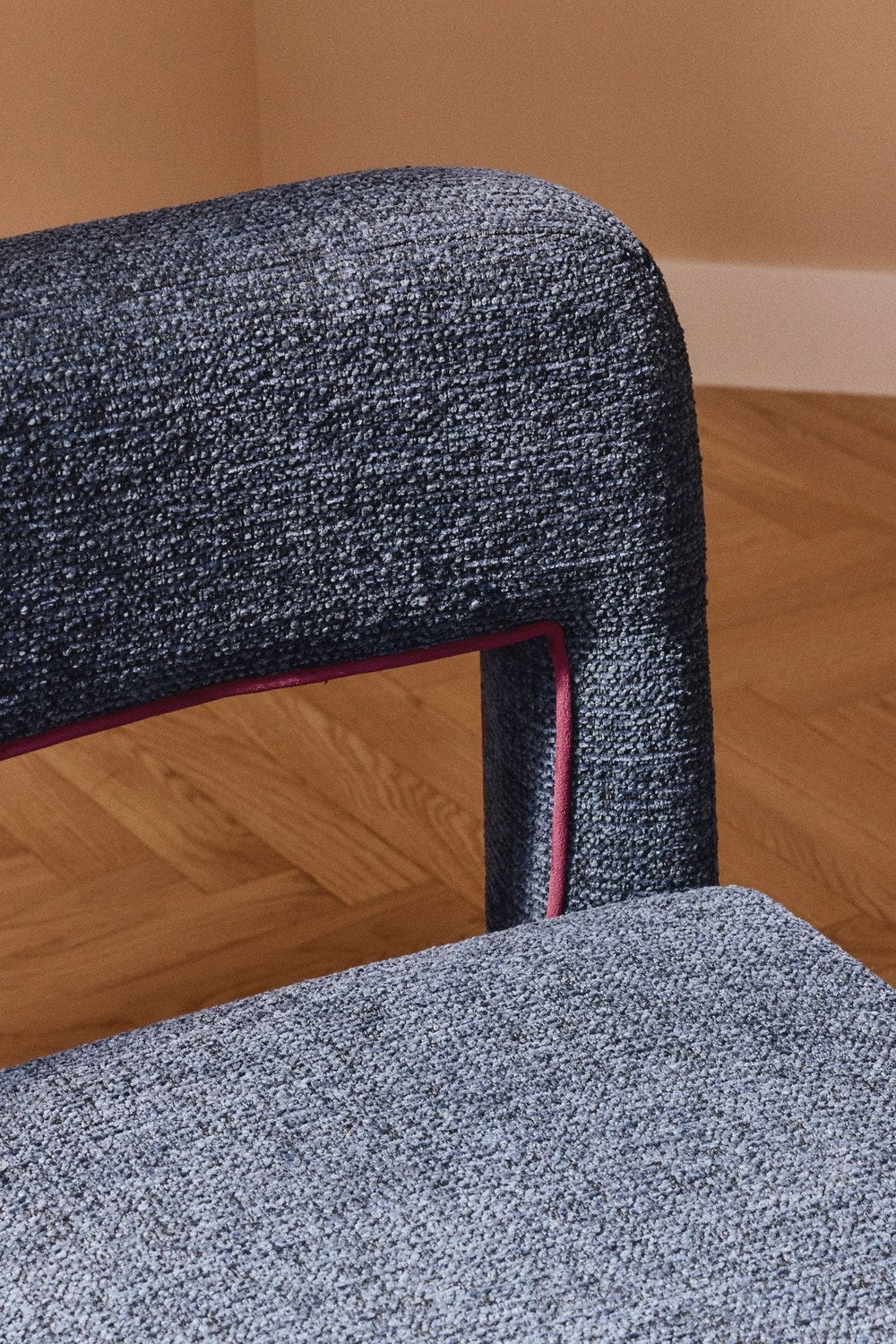 Ana Bouclé Döşemeli Yemek Sandalyesi, Modern Lüks Tasarım - 7
