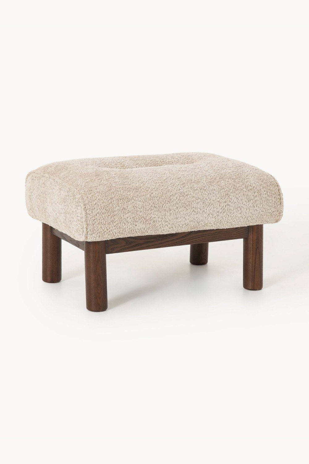 Calum Teddy Bouclé Kumaşlı Puf - 0