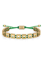 Gold Square Green Bileklik - 0