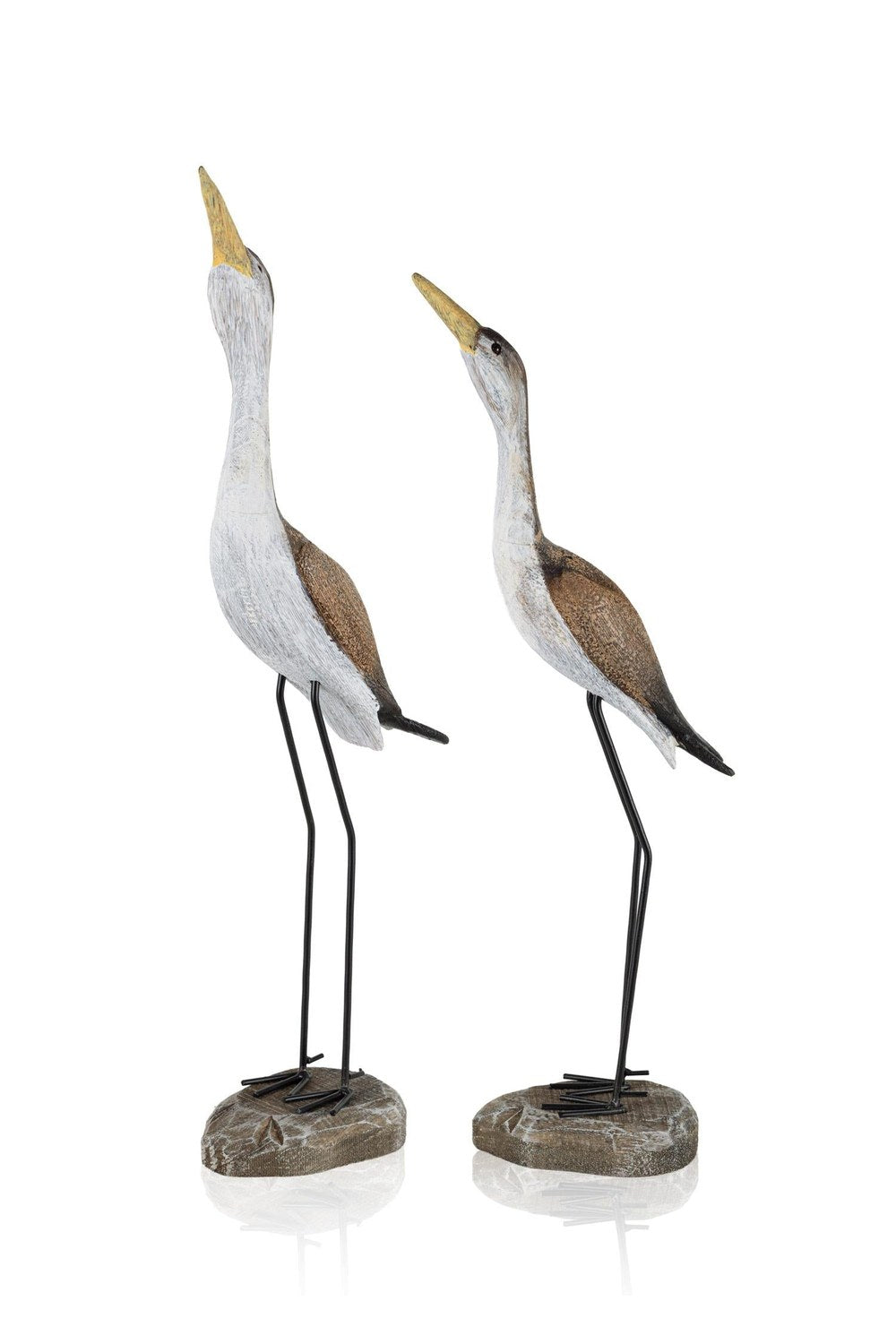 Retro Coastal 2'li Dekoratif Kuş Biblo Seti, 56 Cm - 1