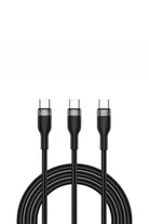 Concise Wi-C029 2'si 1 Arada Type-C, Lightning Ve Micro Usb Hızlı Şarj Kablosu, 100 W, 1,2 M - 0
