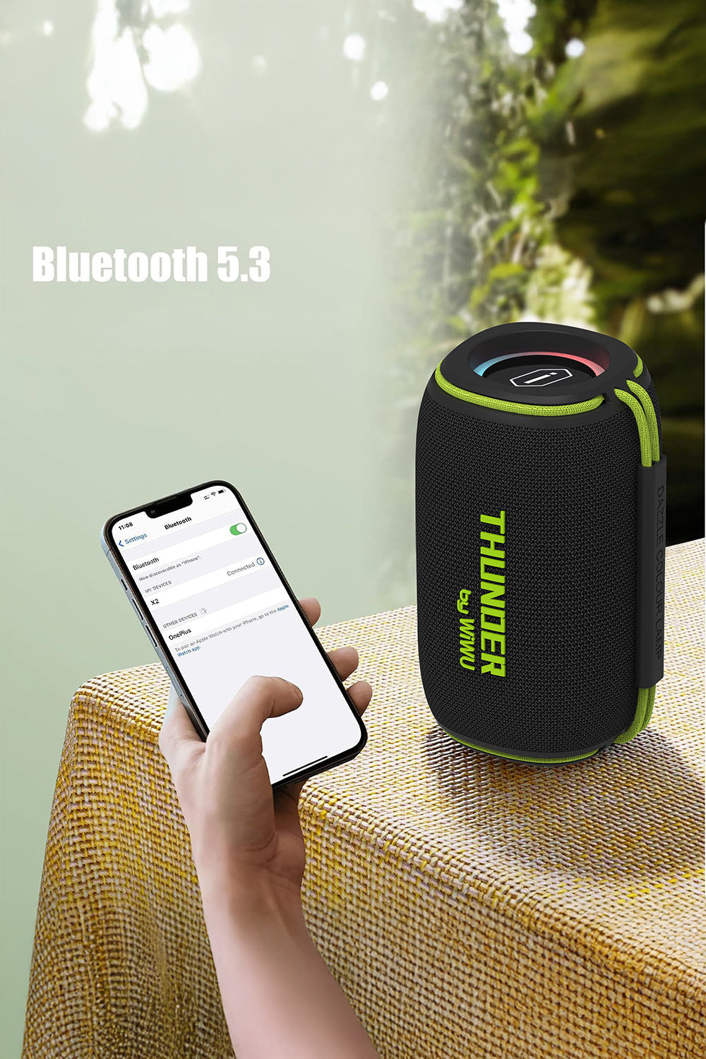 H5 Su Geçirmez Rgb Işıklı Tws Bluetooth Hoparlör, 15 W - 4