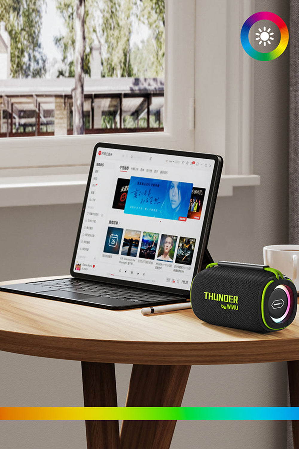 H5 Su Geçirmez Rgb Işıklı Tws Bluetooth Hoparlör, 15 W - 6